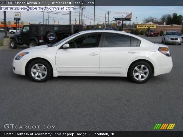 2008 Nissan Altima 3.5 SL in Winter Frost Pearl
