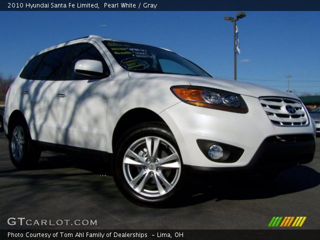 2010 Hyundai Santa Fe Limited in Pearl White