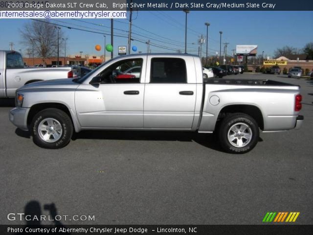 2008 Dodge Dakota SLT Crew Cab in Bright Silver Metallic