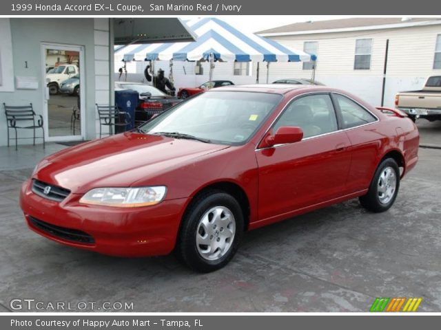 1999 Honda Accord EX-L Coupe in San Marino Red