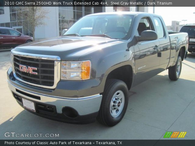 2010 GMC Sierra 2500HD Work Truck Extended Cab 4x4 in Steel Gray Metallic