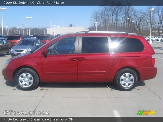 2009 Kia Sedona LX in Claret Red
