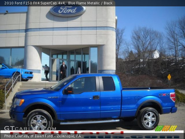 2010 Ford F150 FX4 SuperCab 4x4 in Blue Flame Metallic