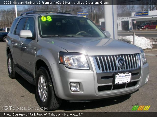 2008 Mercury Mariner V6 Premier 4WD in Silver Metallic