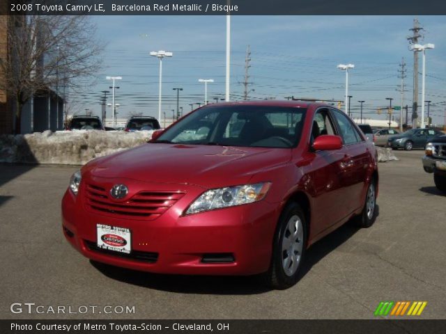 2008 Toyota Camry LE in Barcelona Red Metallic