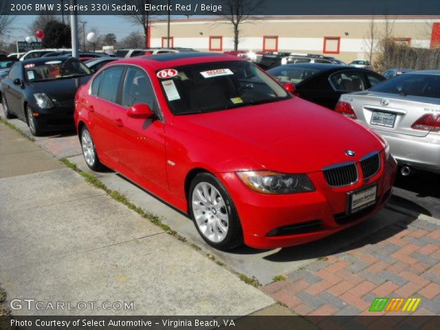 2006 BMW 3 Series 330i Sedan in Electric Red