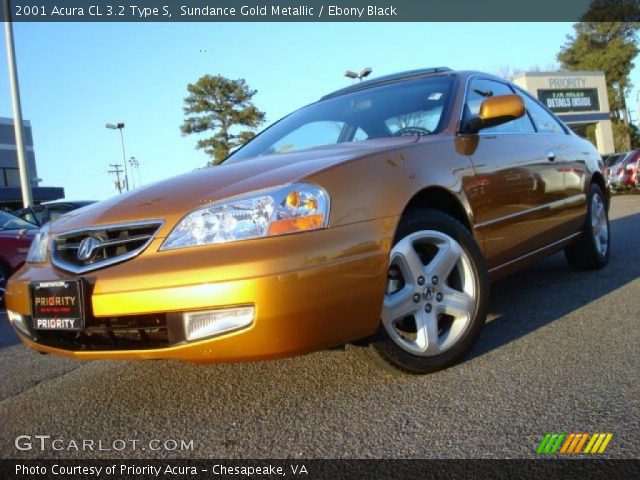 2001 Acura CL 3.2 Type S in Sundance Gold Metallic