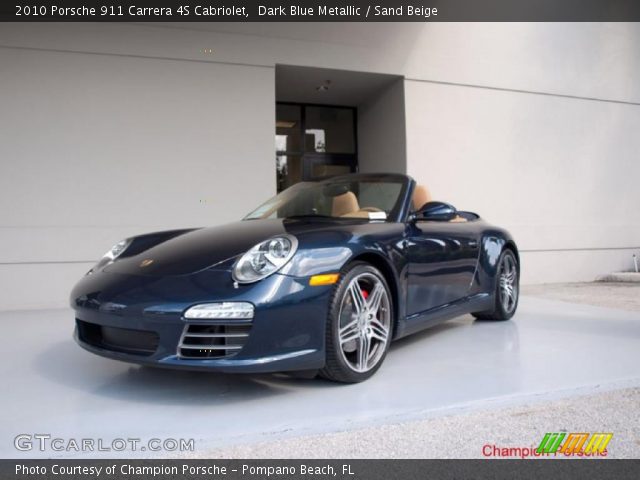 2010 Porsche 911 Carrera 4S Cabriolet in Dark Blue Metallic