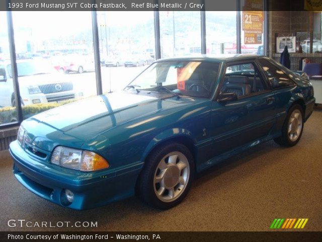 1993 Ford Mustang SVT Cobra Fastback in Reef Blue Metallic