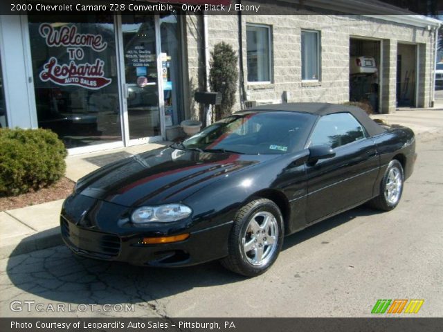 2000 Chevrolet Camaro Z28 Convertible in Onyx Black
