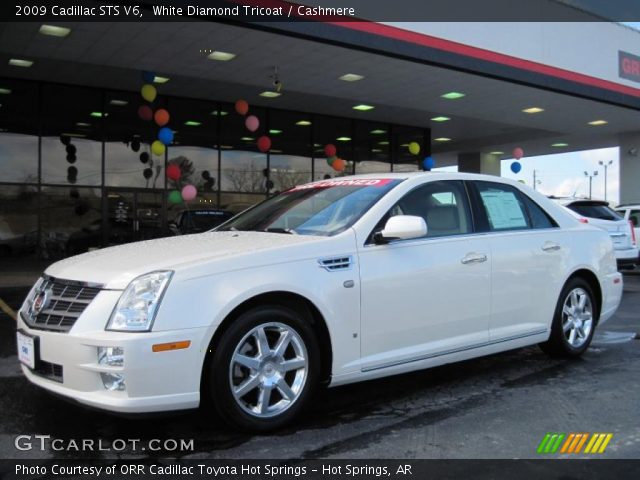 2009 Cadillac STS V6 in White Diamond Tricoat