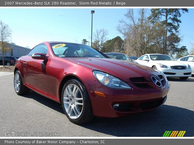 2007 Mercedes-Benz SLK 280 Roadster in Storm Red Metallic