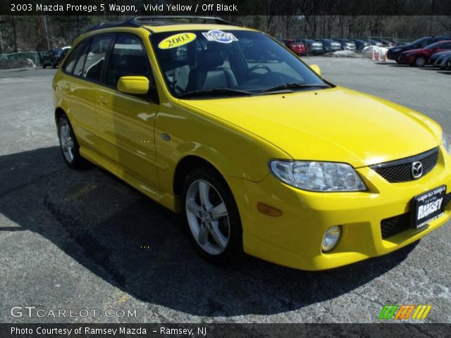 2003 Mazda Protege 5 Wagon in Vivid Yellow