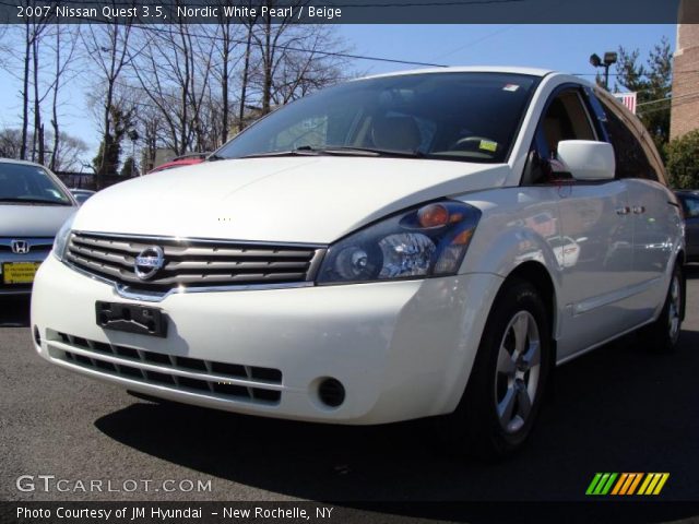 2007 Nissan Quest 3.5 in Nordic White Pearl