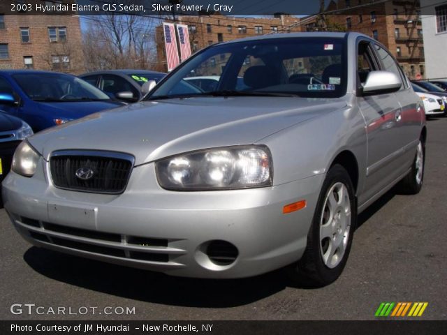 2003 Hyundai Elantra GLS Sedan in Silver Pewter
