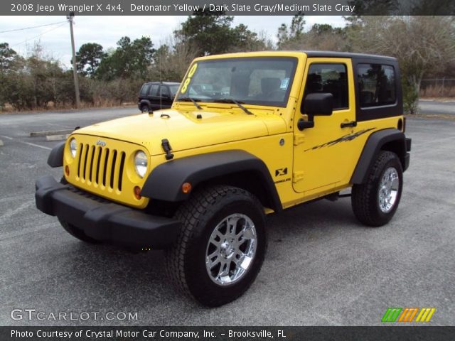 2008 Jeep Wrangler X 4x4 in Detonator Yellow