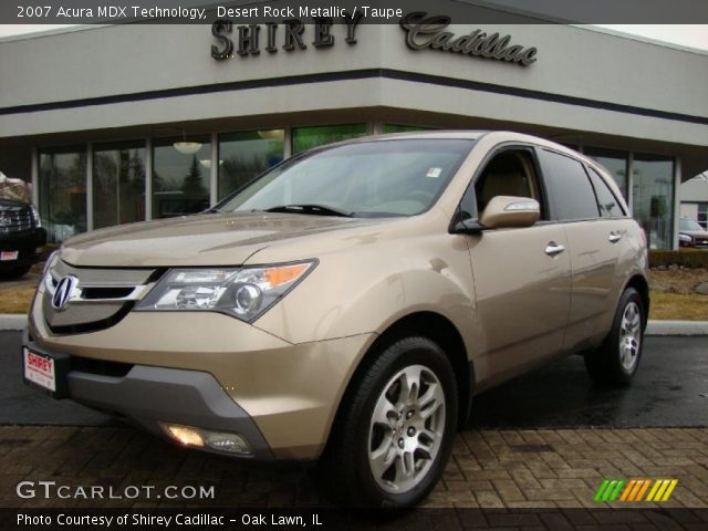 2007 Acura MDX Technology in Desert Rock Metallic