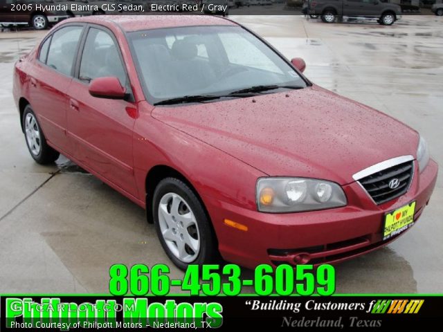 2006 Hyundai Elantra GLS Sedan in Electric Red