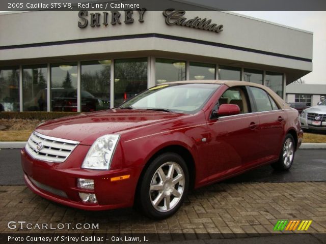 2005 Cadillac STS V8 in Red Line