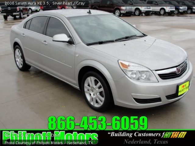 2008 Saturn Aura XE 3.5 in Silver Pearl
