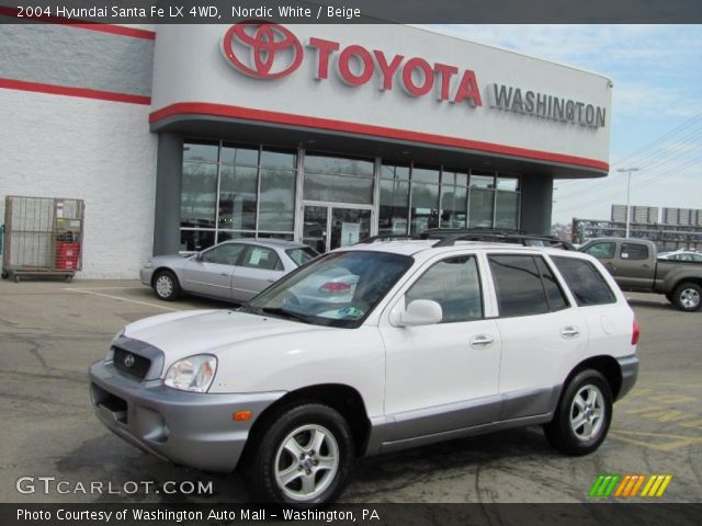 2004 Hyundai Santa Fe LX 4WD in Nordic White