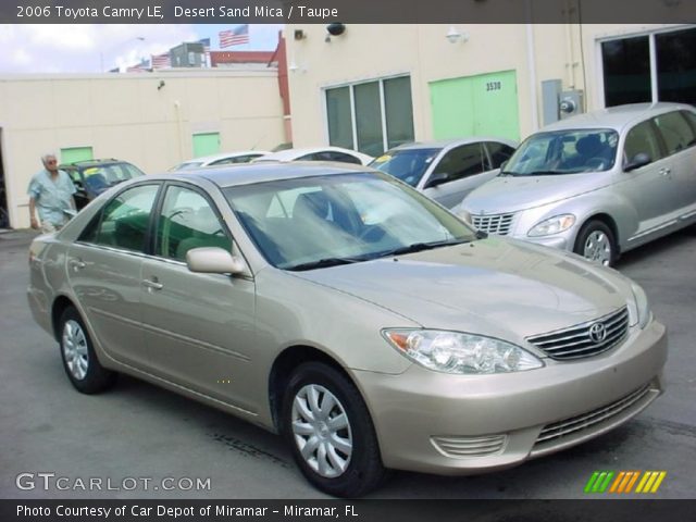 2006 Toyota Camry LE in Desert Sand Mica