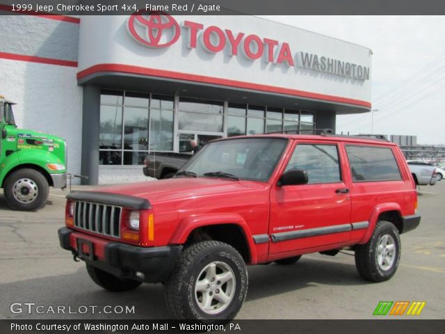 1999 Jeep Cherokee Sport 4x4 in Flame Red