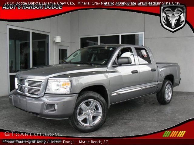 2010 Dodge Dakota Laramie Crew Cab in Mineral Gray Metallic