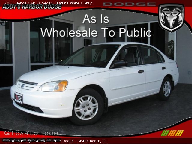 2001 Honda Civic LX Sedan in Taffeta White