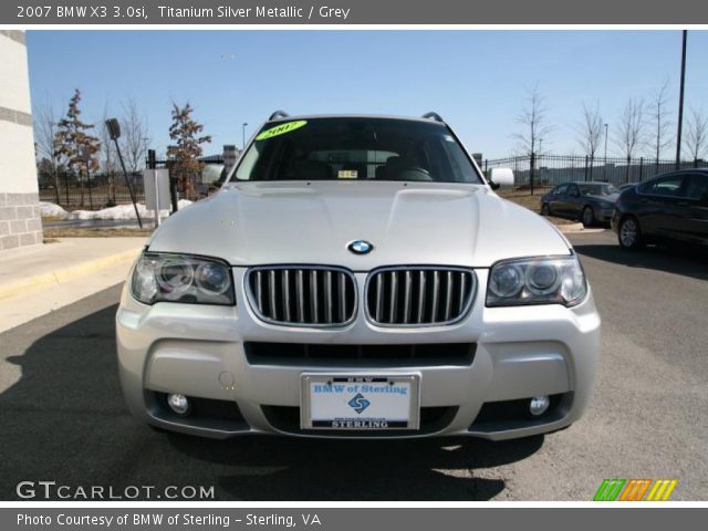 2007 BMW X3 3.0si in Titanium Silver Metallic