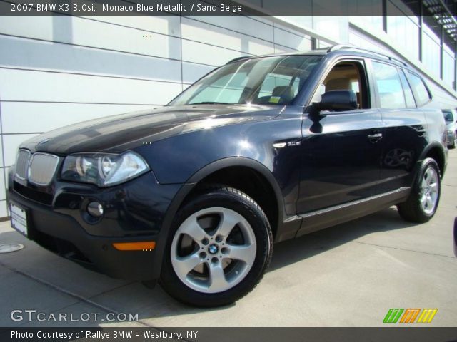 2007 BMW X3 3.0si in Monaco Blue Metallic