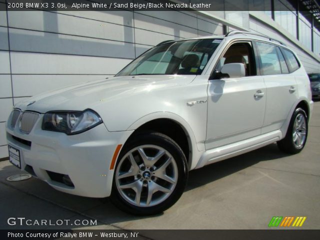 2008 BMW X3 3.0si in Alpine White