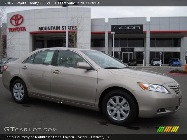 2007 Toyota Camry XLE V6 in Desert Sand Mica