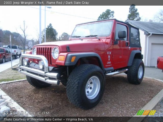 2003 Jeep Wrangler X 4x4 in Flame Red