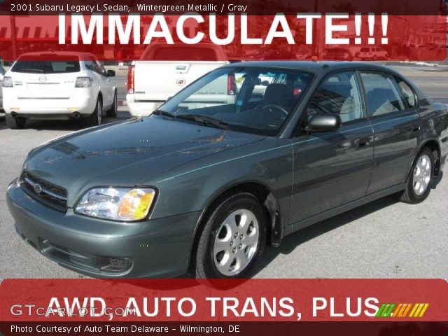 2001 Subaru Legacy L Sedan in Wintergreen Metallic