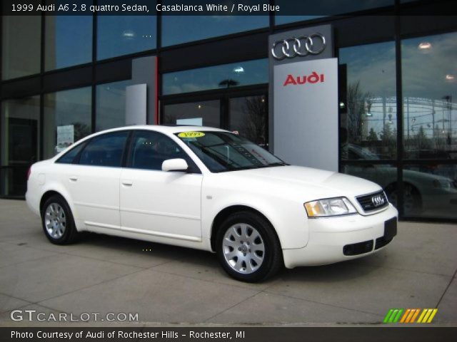 1999 Audi A6 2.8 quattro Sedan in Casablanca White