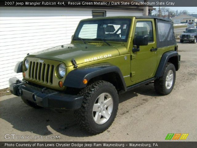 2007 Jeep Wrangler Rubicon 4x4 in Rescue Green Metallic