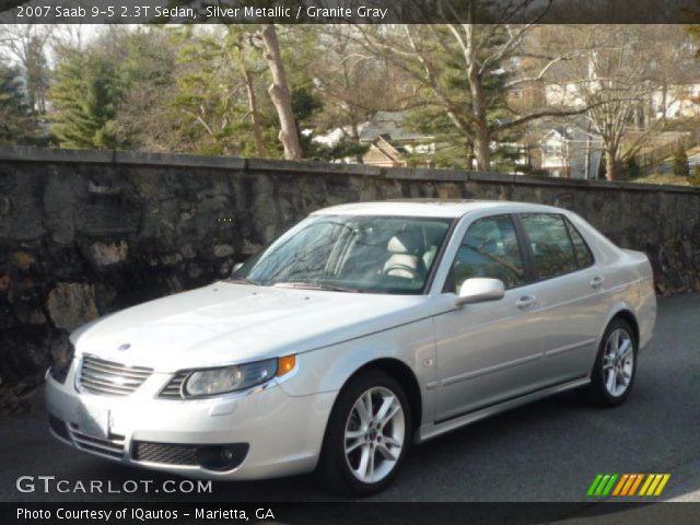 2007 Saab 9-5 2.3T Sedan in Silver Metallic