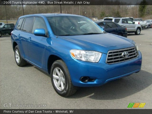 2008 Toyota Highlander 4WD in Blue Streak Metallic