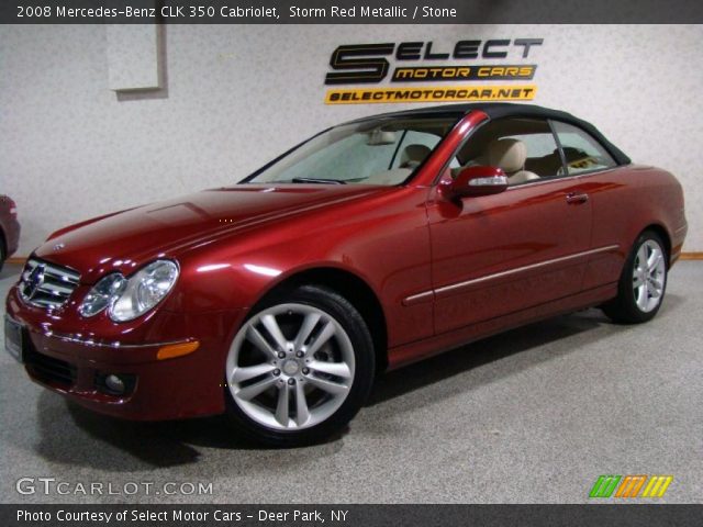 2008 Mercedes-Benz CLK 350 Cabriolet in Storm Red Metallic