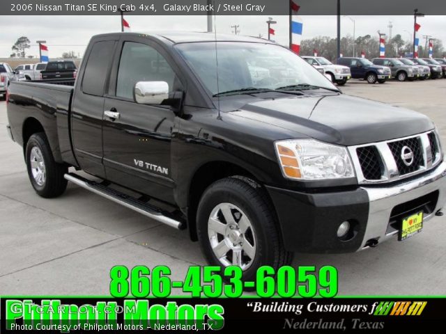 2006 Nissan Titan SE King Cab 4x4 in Galaxy Black