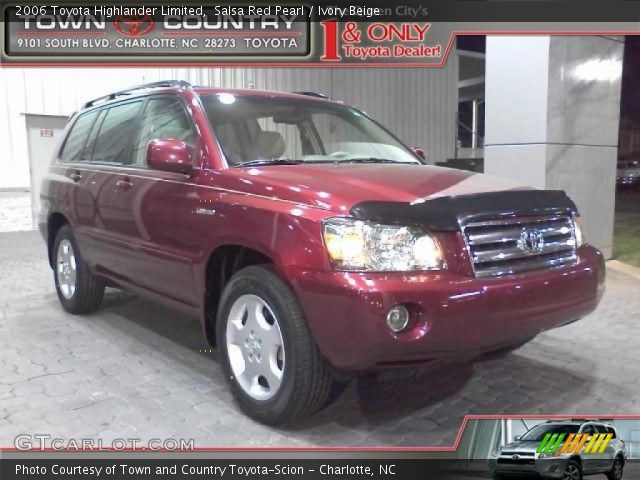 2006 Toyota Highlander Limited in Salsa Red Pearl