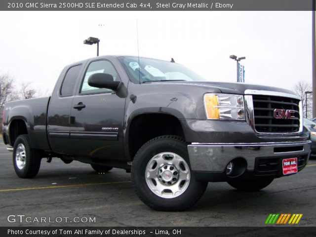 2010 GMC Sierra 2500HD SLE Extended Cab 4x4 in Steel Gray Metallic