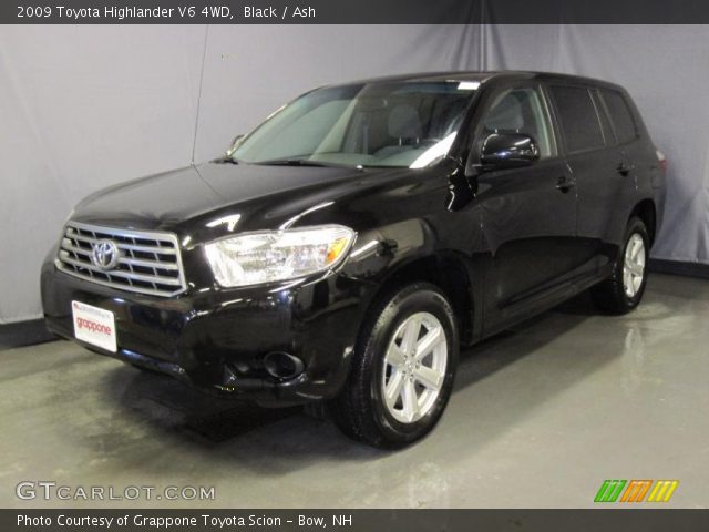 2009 Toyota Highlander V6 4WD in Black