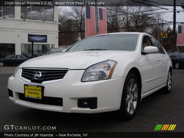 2008 Nissan Maxima 3.5 SE in Winter Frost Pearl