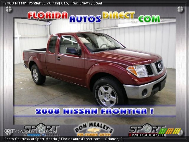 2008 Nissan Frontier SE V6 King Cab in Red Brawn