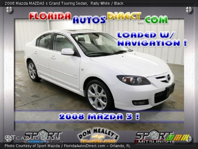 2008 Mazda MAZDA3 s Grand Touring Sedan in Rally White