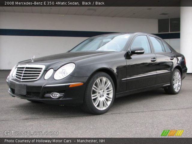 2008 Mercedes-Benz E 350 4Matic Sedan in Black