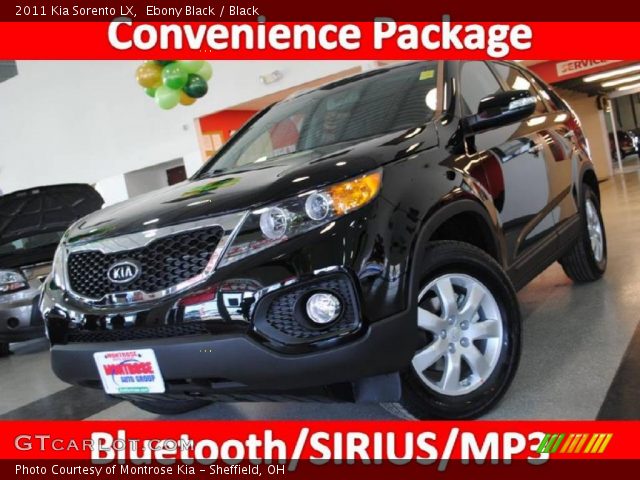 2011 Kia Sorento LX in Ebony Black