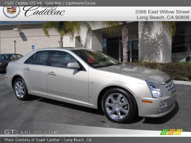 2007 Cadillac STS V6 in Gold Mist